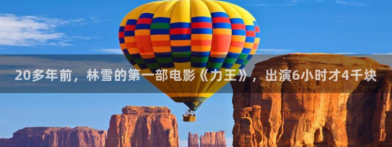 云顶集团进入官网:20多年前,林雪的第一部电影《力王》,出演6小时才4千块(图1) 云顶集团进入官网