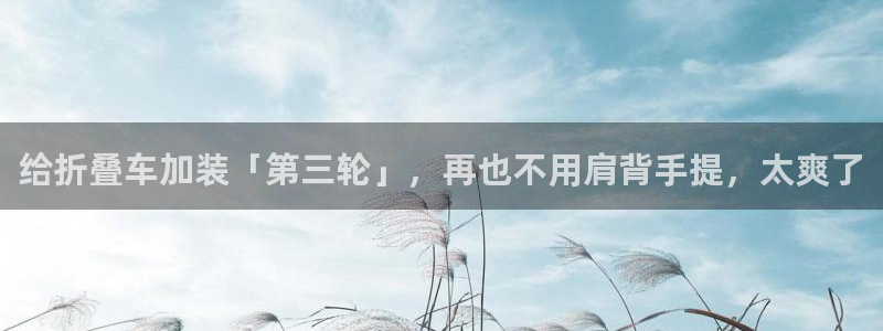 云顶集团yd1233:给折叠车加装「第三轮」,再也不用肩背手提,太爽了(图1) 云顶集团yd1233