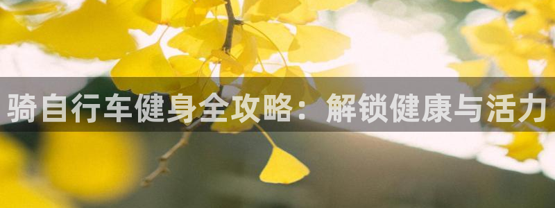云顶集团进入官网:骑自行车健身全攻略:解锁健康与活力(图1) 云顶集团进入官网