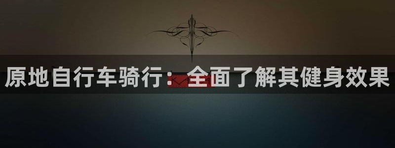 3118云顶集团官网|原地自行车骑行:全面了解其健身效果(图1) 3118云顶集团官网