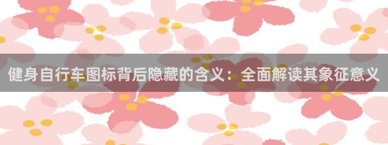 云顶集团3118官网|健身自行车图标背后隐藏的含义:全面解读其象征意义(图1) 云顶集团3118官网